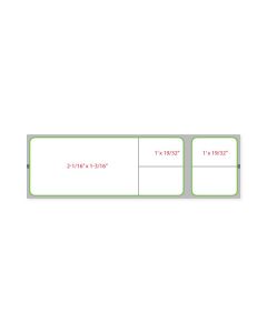 Label Misys/Sunquest Direct Thermal Paper Permanent 1 1/2" Core 4 1/8"x1 3/16" Green 1200 per Roll, 8 Rolls per Case