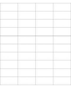 Chart Labels Laser Portrait 2 1/8" x 1" White - 100 per Pack