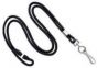 Lanyard Break-away Style with Swivel Hook Cloth 1/8" x 36" Black